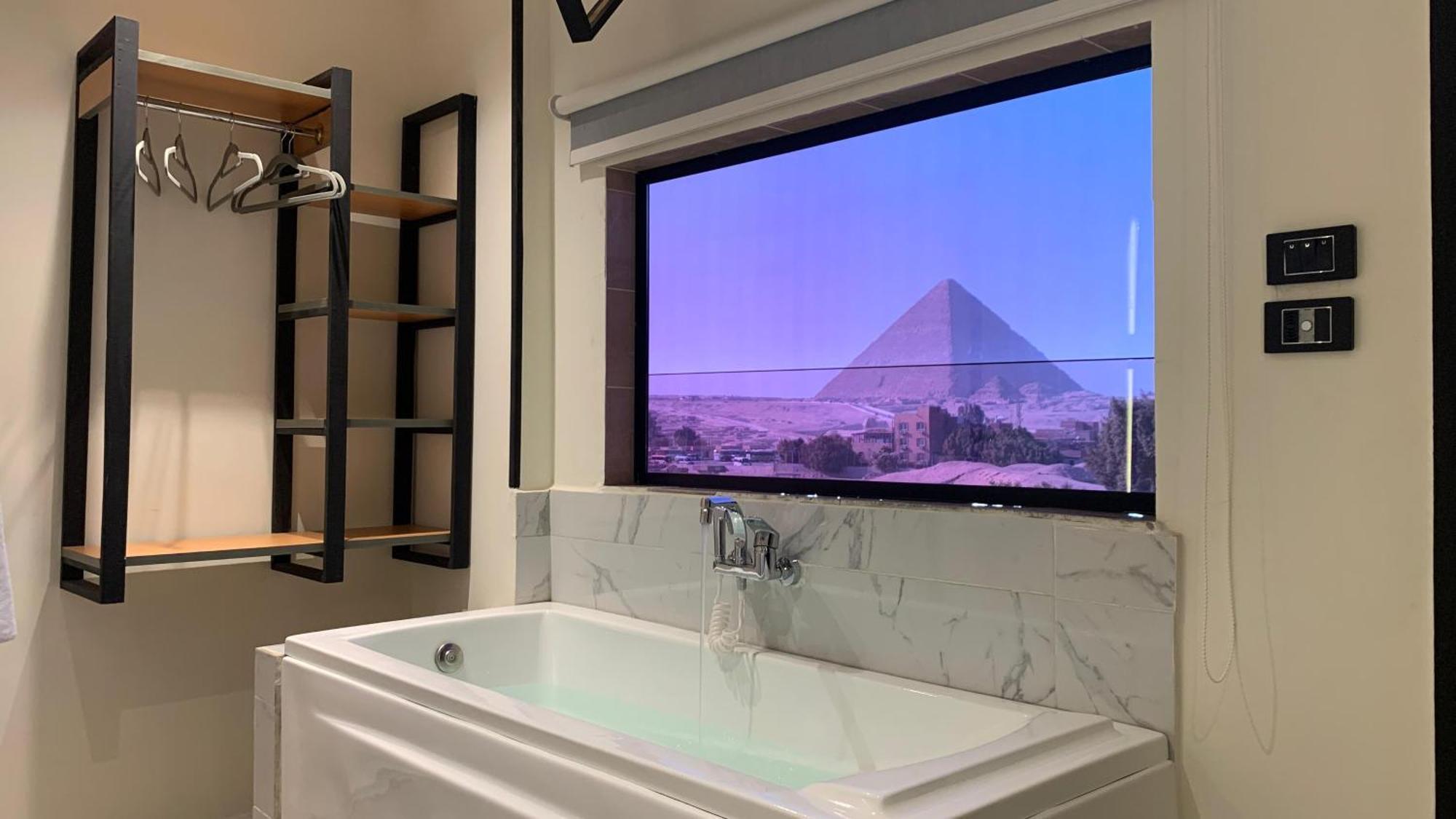 Capo Pyramid Hotell Kafret el-Gabal Eksteriør bilde