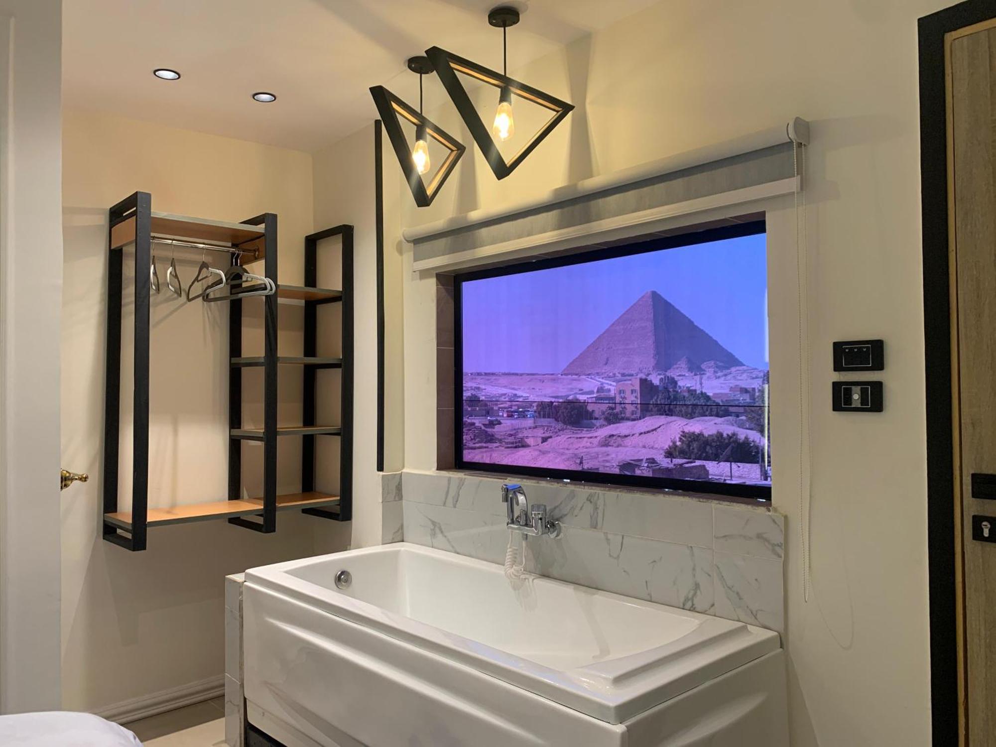 Capo Pyramid Hotell Kafret el-Gabal Eksteriør bilde